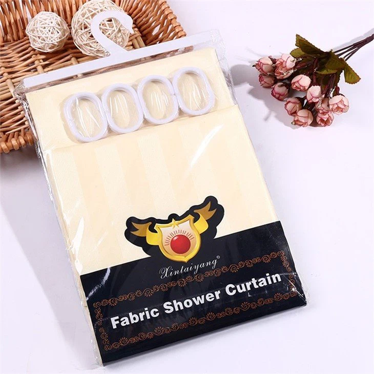 ticking stripe shower curtain