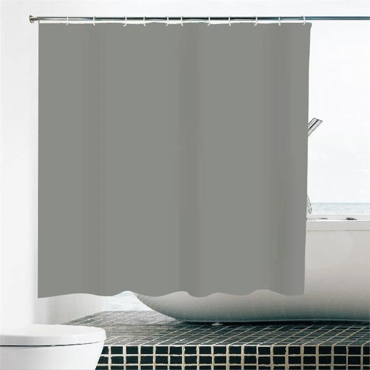 plain grey shower curtain