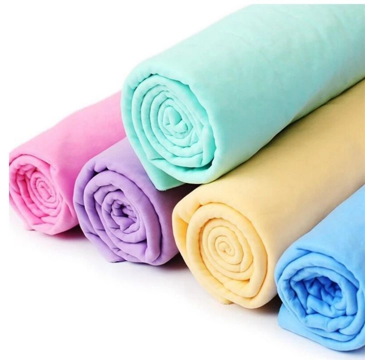 Wholesale Pva Imitated Deerskin Towel Absorbent Cleaning Car Wash Towel Suede Towel Pet Deerskin Towel Large Thickened