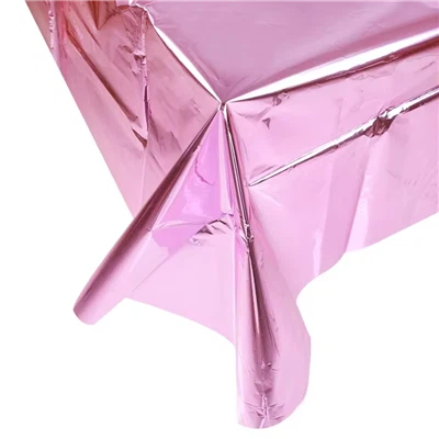 Luxus -Rechteck Metallic Folie Glitter Tischtuch